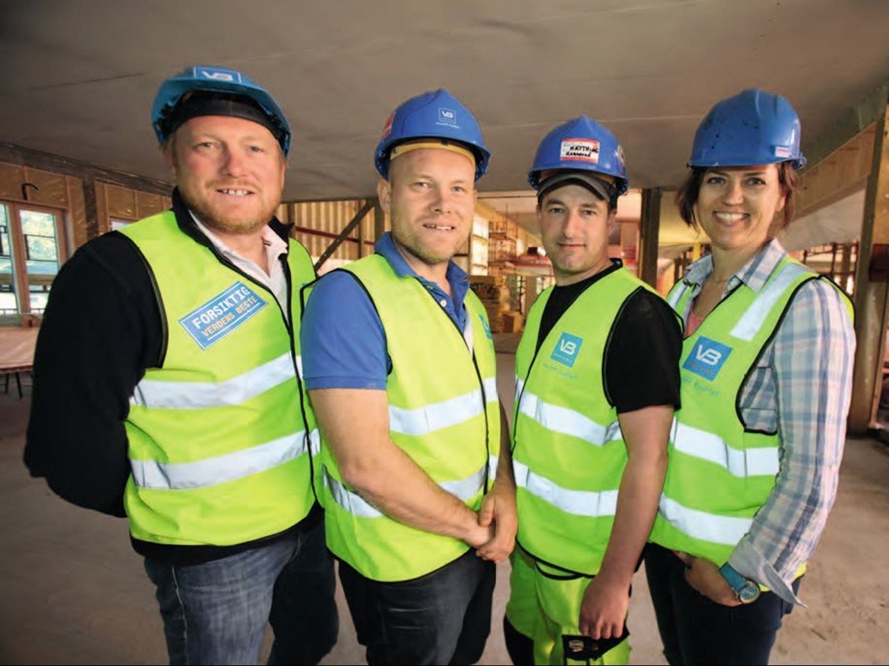Lasse Hartz-Bruun, Thomas Bruun, Mathias Sielke og Kari Anne Slettevold Bjørnshol (Foto: Rune Midtskogen)